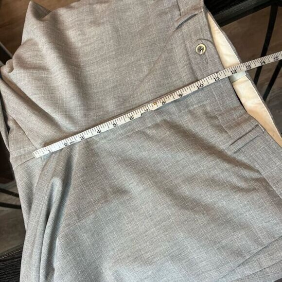 Coppley Men's Regular Fit Lightweight 100% Wool Dress Pants Gray Size 39R - Picture 8 of 13